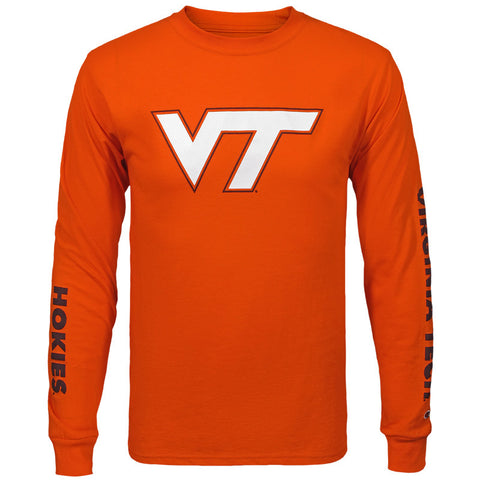Virginia Tech Hokies Long-Sleeved T-shirt: Orange by Champion