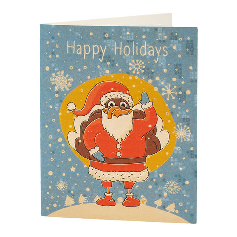 Happy Holidays Card: Santa