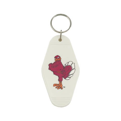 Virginia Tech HokieBird Vintage Keychain