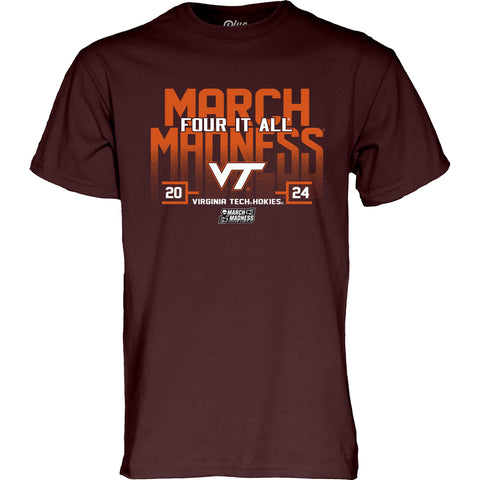 Virginia Tech 2024 Women's Basketball NCAA Tournament Bound T-Shirt: Maroon