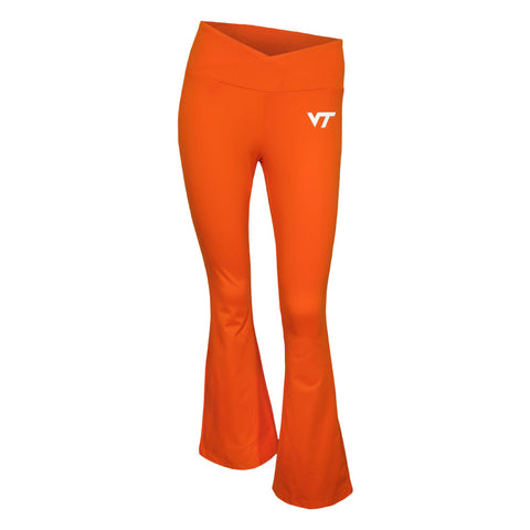 Virginia Tech Women's Flare Leggings: Orange