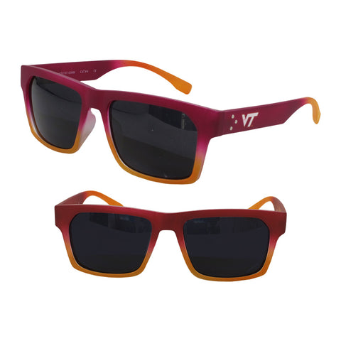 Virginia Tech Maroon and Orange Ombre Sunglasses