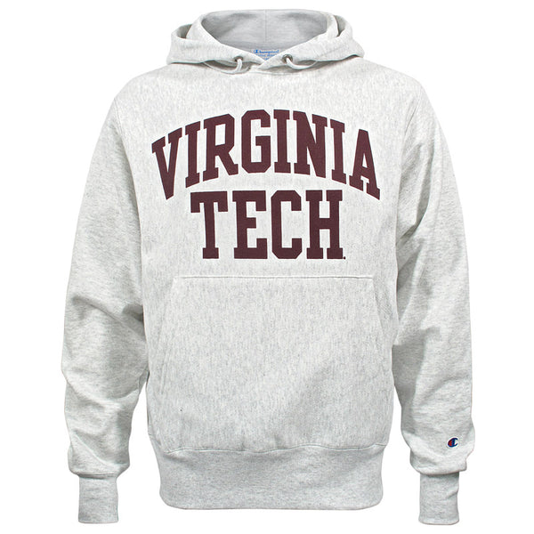 Champion REVERSE WEAVE VIRGINIA トリコ Virginia Tech Reverse Weave Arch Hooded Sweatshirt: Silver Gray by