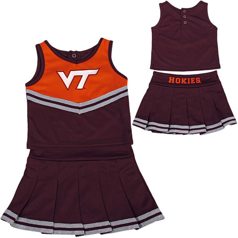 Virginia Tech Toddler Girls' Time for Recess Cheerleader Set