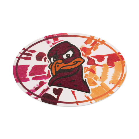 Virginia Tech Hokie Bird Tie-Dye Decal