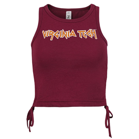 Virginia Tech Women's Rouching Side Tank Top