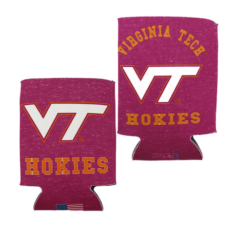 Virginia Tech Team Heathered Can Cooler