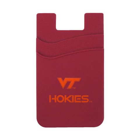 Virginia Tech Hokies Silicone Dual Pocket Phone Wallet: Maroon