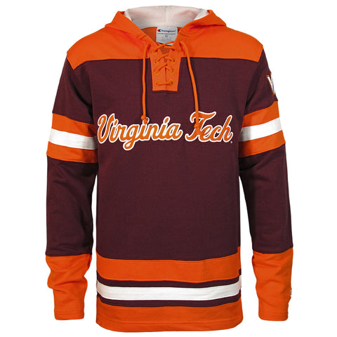 Virginia Tech Super Fan Classic Hockey Hooded Sweater by Champion