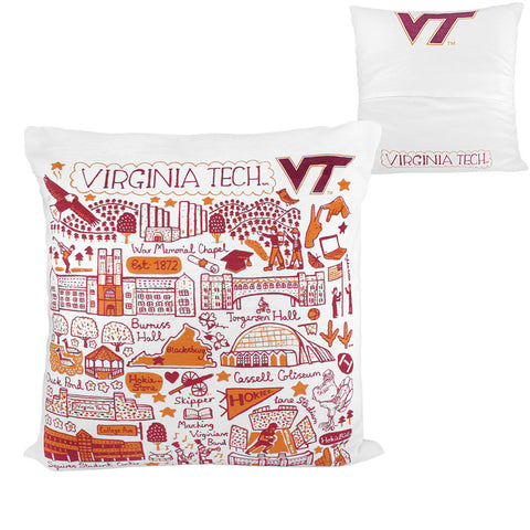 Virginia Tech 18" Chenille Throw Pillow by Julia Gash