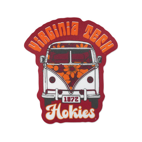 Virginia Tech Groovy Van Decal