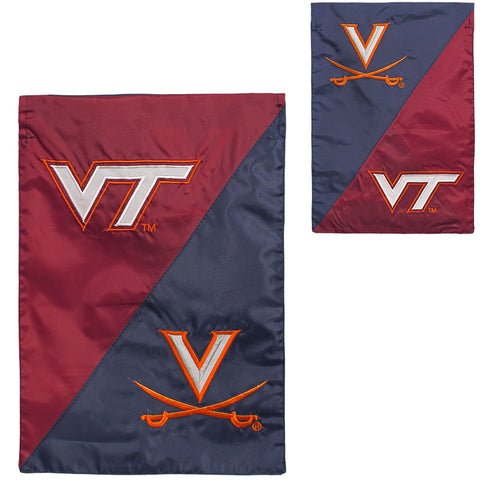 Virginia Tech-UVA House Divided Garden Flag