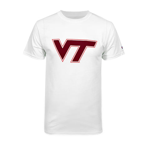 Virginia Tech Logo T-Shirt: White by Champion