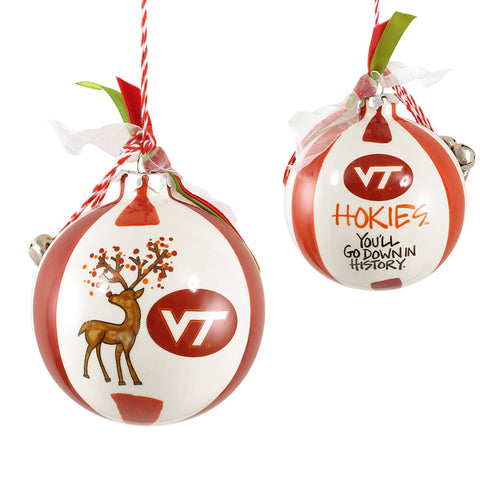 Virginia Tech Hokies Reindeer Ornament