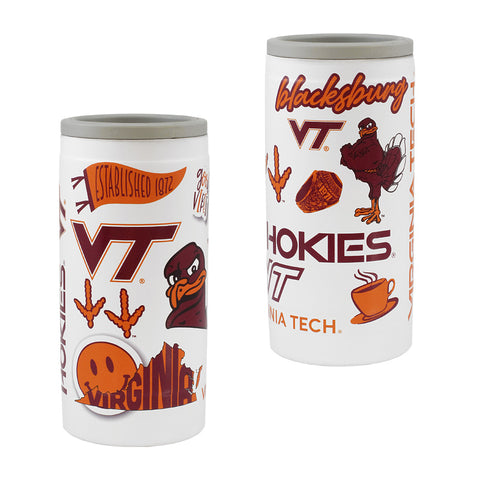 Virginia Tech Native Powder Coated Slim Coolie