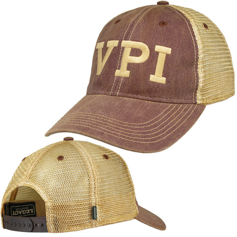 Virginia Tech VPI Trucker Hat: Maroon by Legacy