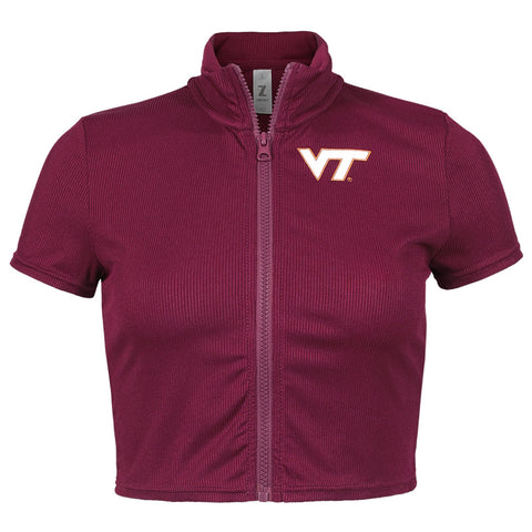 Virginia Tech Women's Zipper Collar Top