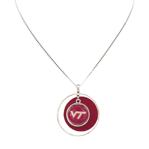 Virginia Tech Logo Lindy Necklace