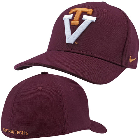 Virginia Tech Swoosh Flex Vault Fitted Hat by Nike