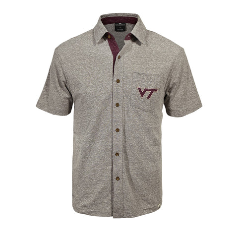 Virginia Tech Men's Buddy Short-Sleeved Button Down Shirt