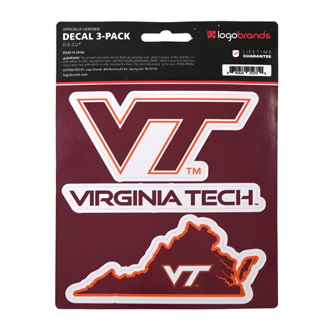 Virginia Tech Decal Set