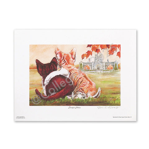 Virginia Tech "Purrfect Hokies" Print by Jane Blevins