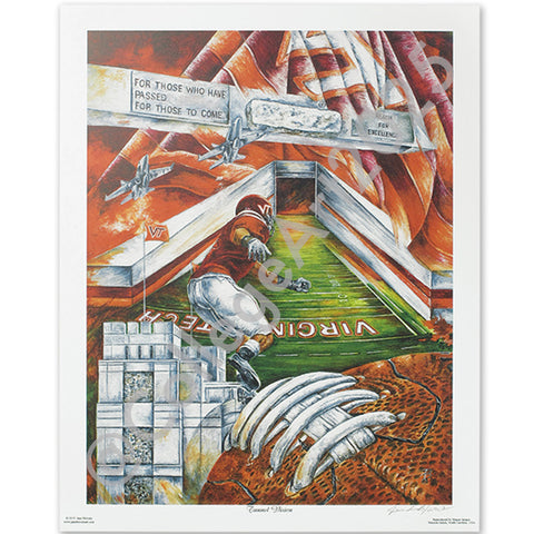 Virginia Tech "Tunnel Vision" Print by Jane Blevins