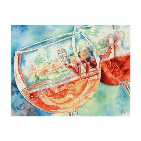 Virginia Tech "Hokie Cheers" Print by Jane Blevins