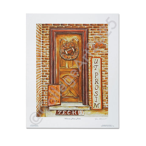 Virginia Tech "Welcome Home Hokie" Print by Jane Blevins