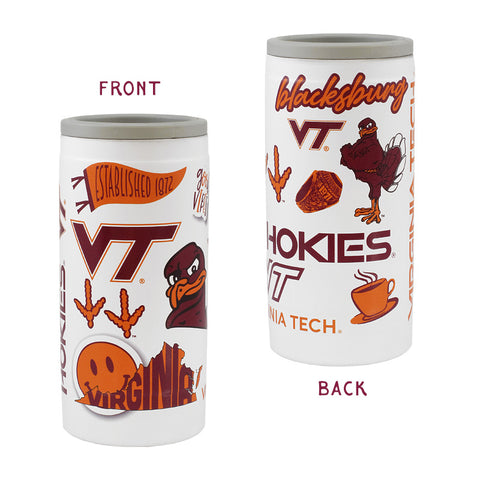 Virginia Tech Native Powder Coated Slim Coolie