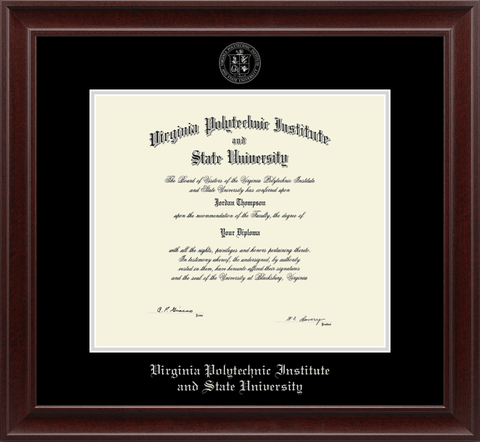 Virginia Tech Rainier Recycled Diploma Frame: FREE GROUND SHIPPING!
