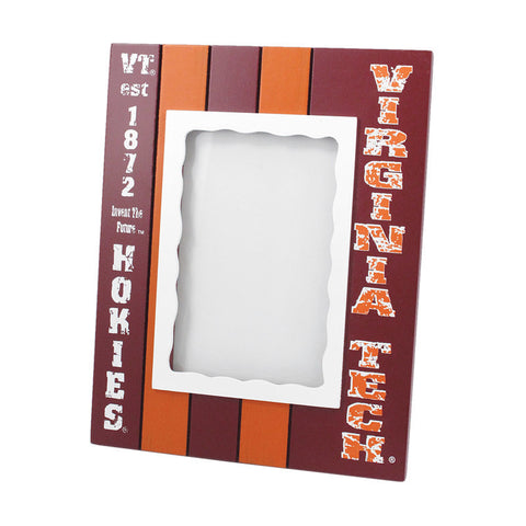 Virginia Tech 4x6 Vertical Striped Picture Frame