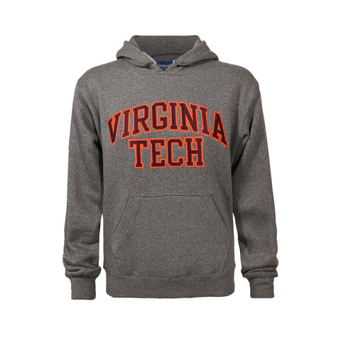 Virginia Tech Embroidered Twill Hooded Sweatshirt: Charcoal by Gear