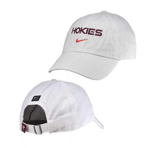 Virginia Tech Club Team Issue Hat: White by Nike