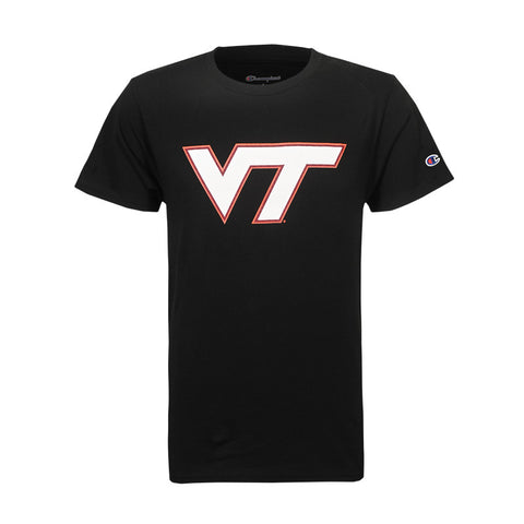 Virginia Tech Logo T-Shirt: Black by Champion