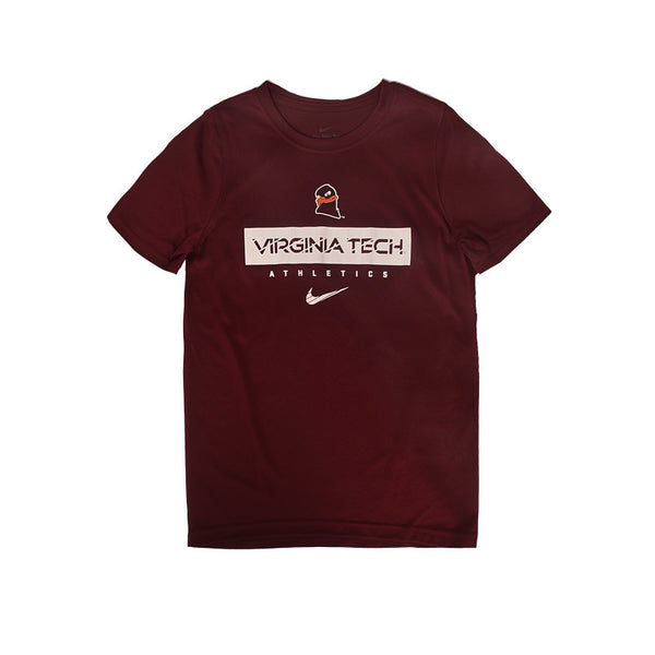 Virginia Tech Youth Legend Dri-FIT T-Shirt: Maroon by Nike – Campus Emporium