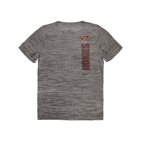 Virginia Tech Youth Team Issue Dri-FIT Velocity T-Shirt: Gray by Nike