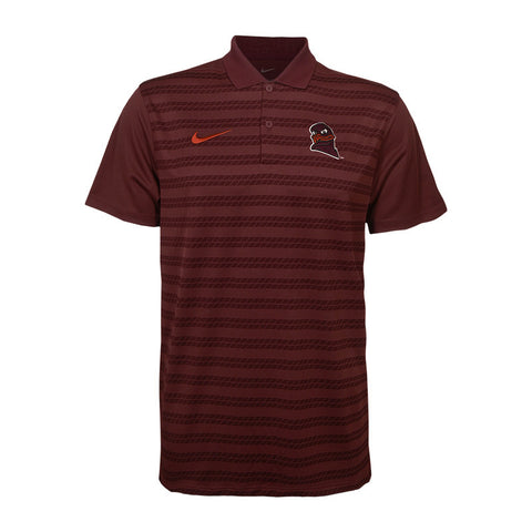 Virginia Tech Men's Dri-FIT Coaches Victory Polo: Maroon by Nike