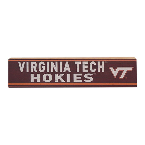 Virginia Tech Team Spirit Wooden Block Sign