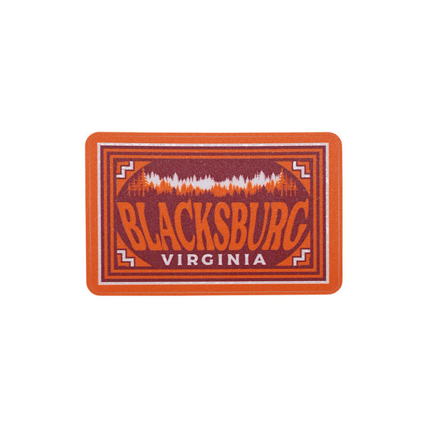 Blacksburg Landscape Signage Forest Mini Decal – Campus Emporium