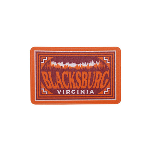 Blacksburg Landscape Signage Forest Mini Decal