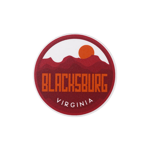 Blacksburg Virginia Mountains Mini Decal