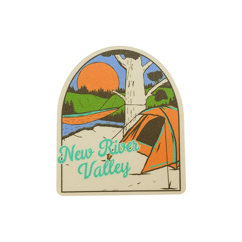 New River Valley Camp Frame Mini Decal