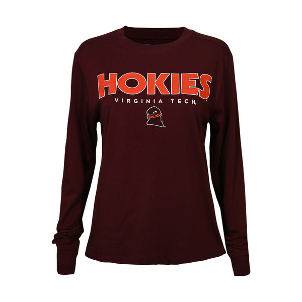 Virginia Tech Women's Core Long-Sleeved T-Shirt: Maroon by Champion – Campus Emp