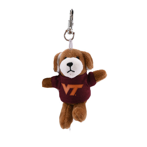 Virginia Tech Plush Dog Keychain