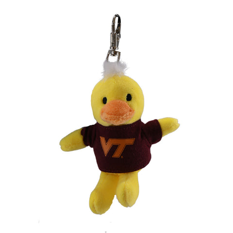Virginia Tech Plush Duck Keychain