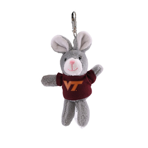 Virginia Tech Plush Bunny Keychain