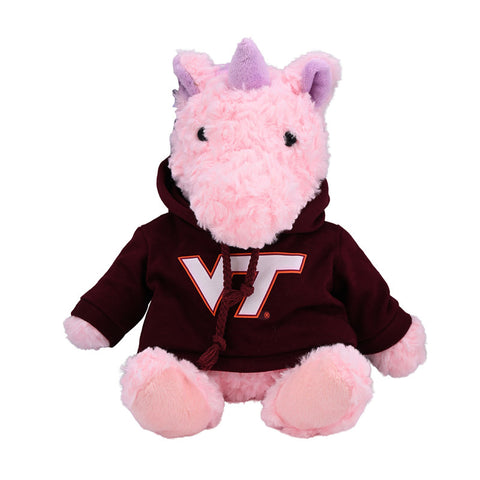 Virginia Tech Cuddle Buddy Pink Unicorn