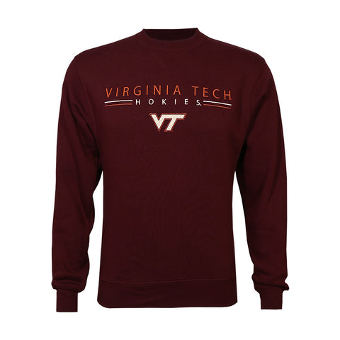 Virginia Tech Embroidered Crew Sweatshirt: Maroon by Gear