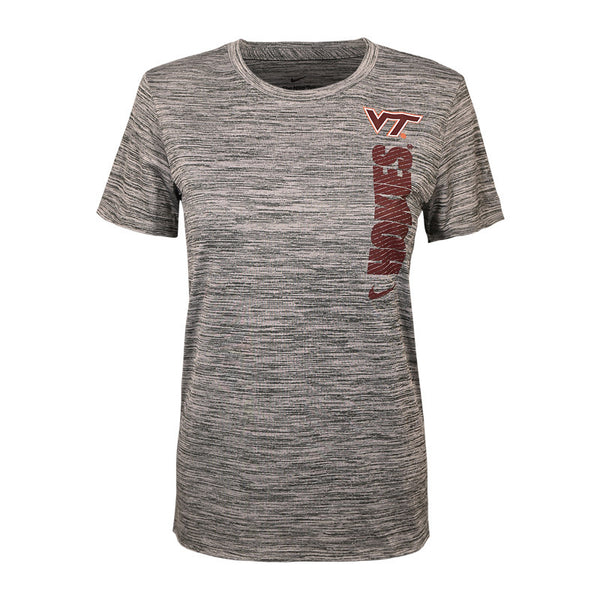 Virginia Tech Women's Team Issue Dri-FIT Velocity T-Shirt: Gray by Nik – Campus